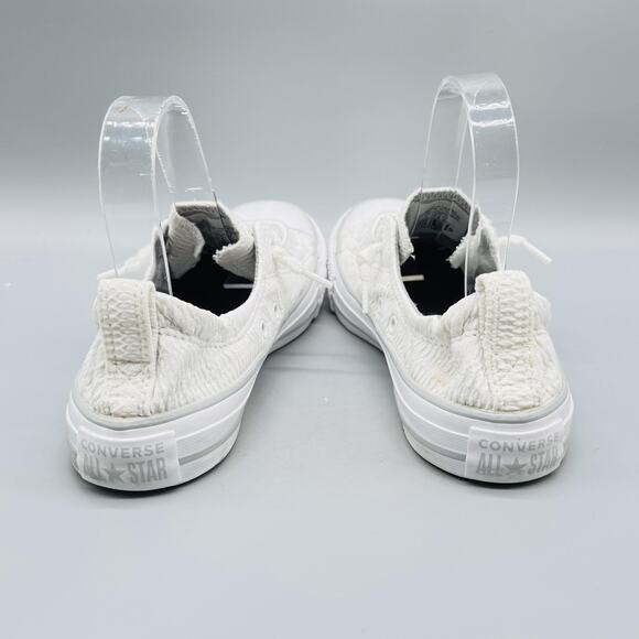 Converse Shoes Womens 7 White Chuck Taylor All Star Shoreline Slip On Sneakers - Picture 7 of 12